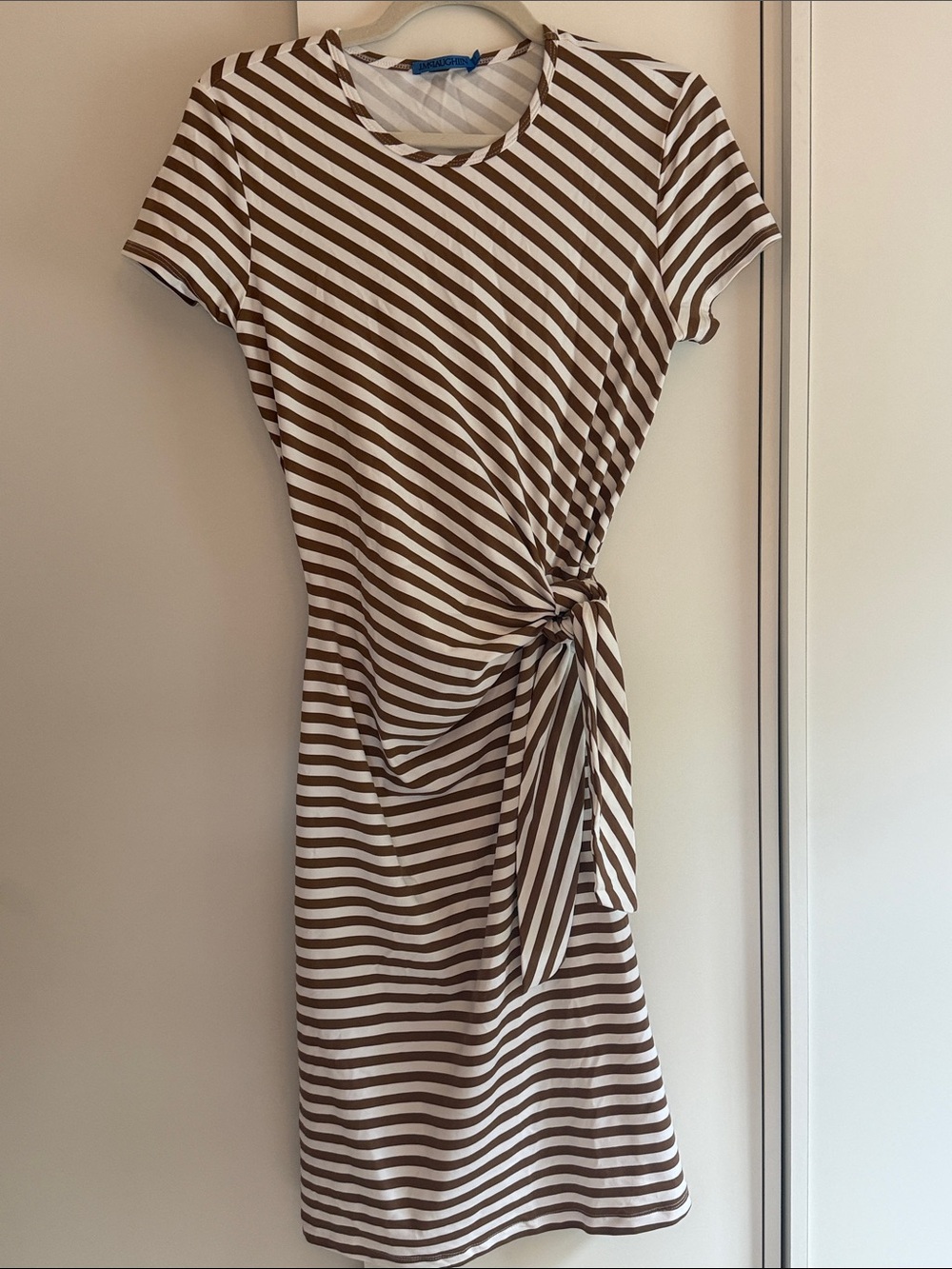 J.McLaughlin Striped tshirt tie waist dress